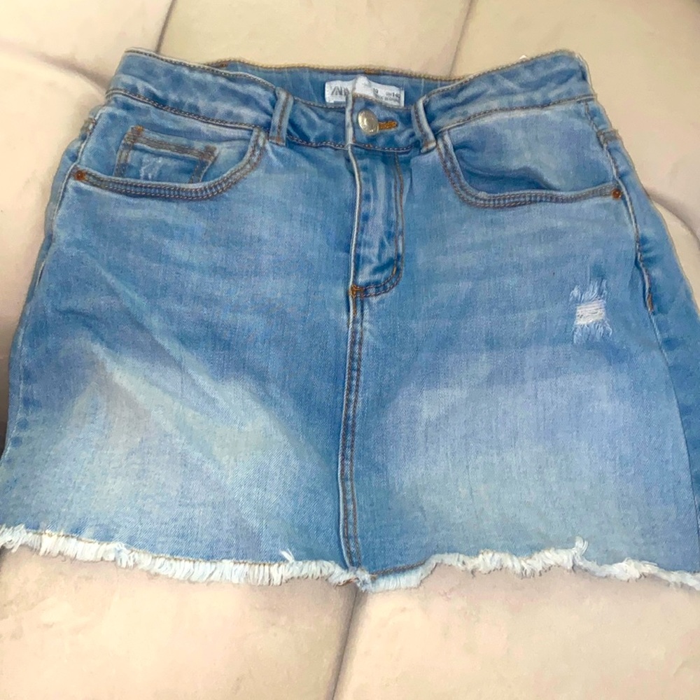 Zara denim skirt